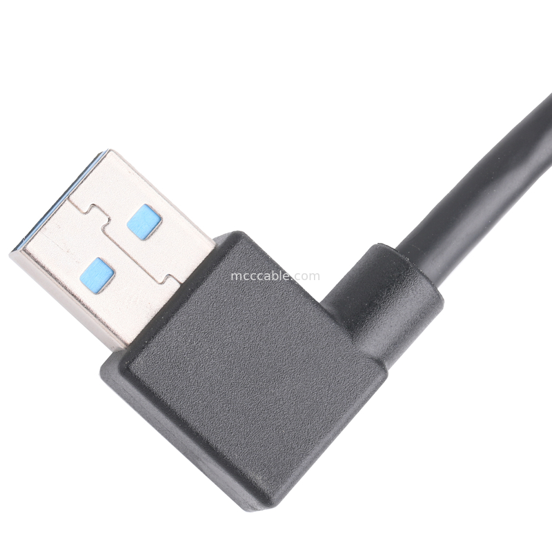 Black Usb3 0 Kabel Am 90 derajat Side Bend To Af Half Pack Sekrup Jenis Bentuk Outer Molding