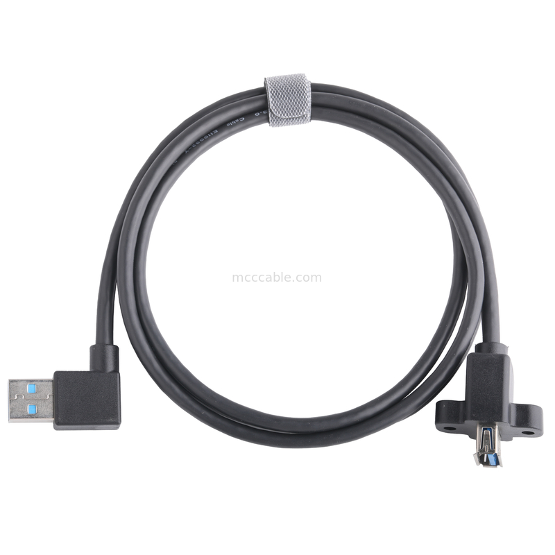 Black Usb3 0 Kabel Am 90 derajat Side Bend To Af Half Pack Sekrup Jenis Bentuk Outer Molding
