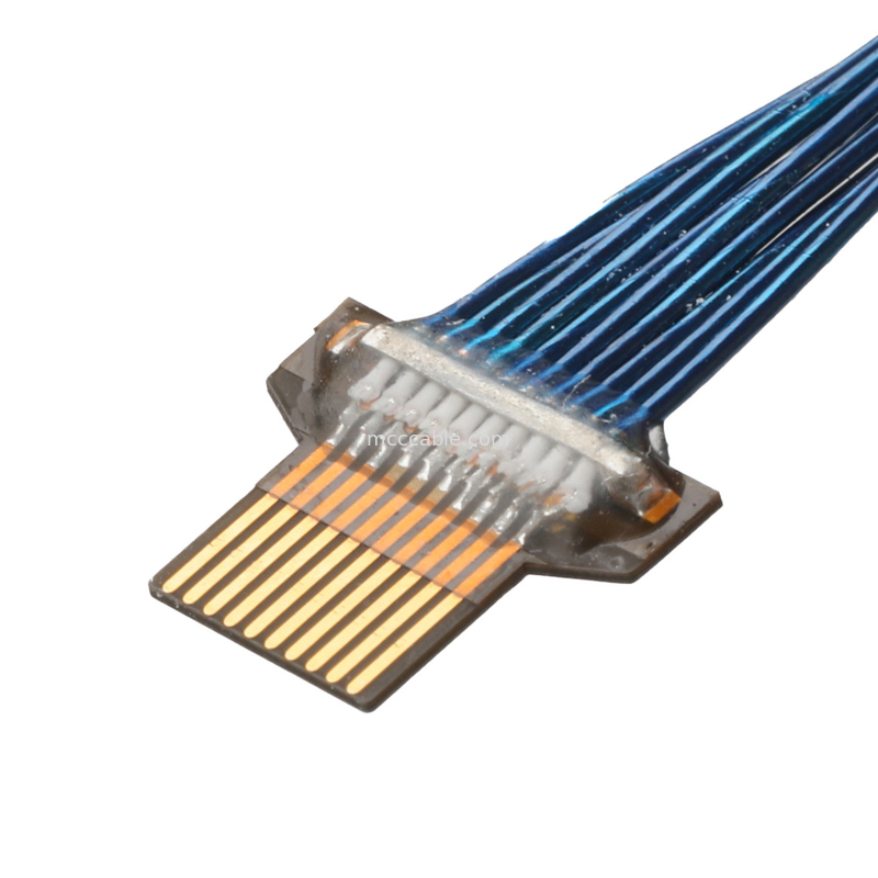 FPC-010T-01 FFC FPC Kabel yang Cocok dengan Papan Konektor  MINIFLEX® 5-BFN II 20542-010E-01Weld Side Up OEM / ODM