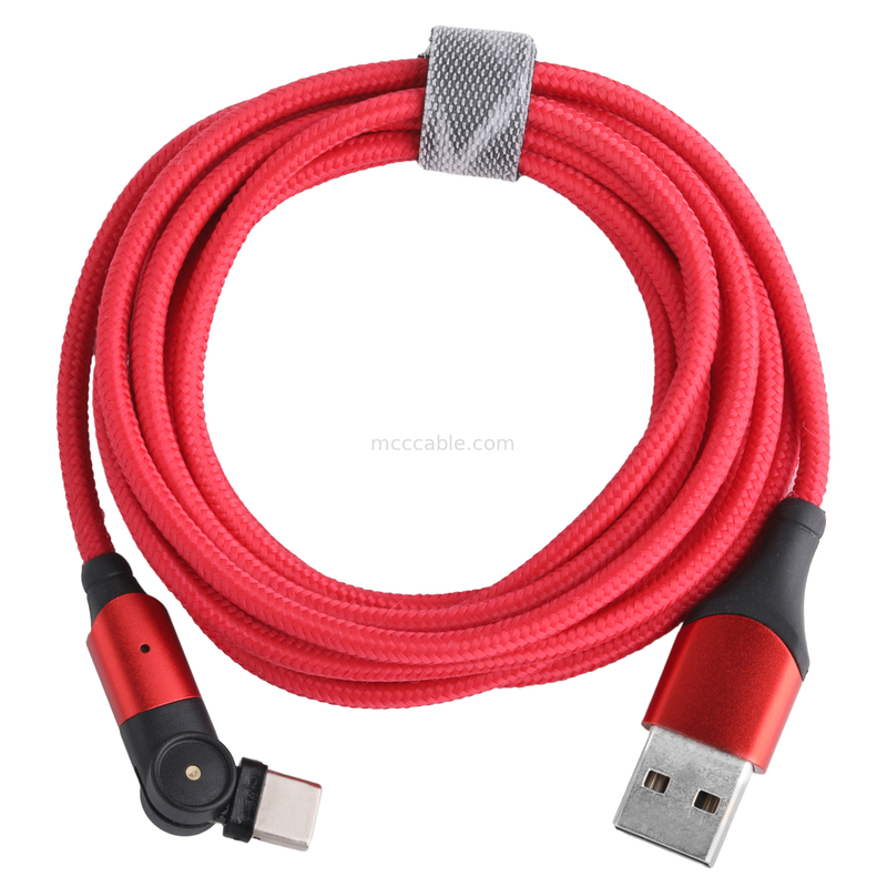 180 derajat Rotasi USB 3.0 Tipe A ke Tipe C Kabel 1.5m Aluminium Shell Pengisian