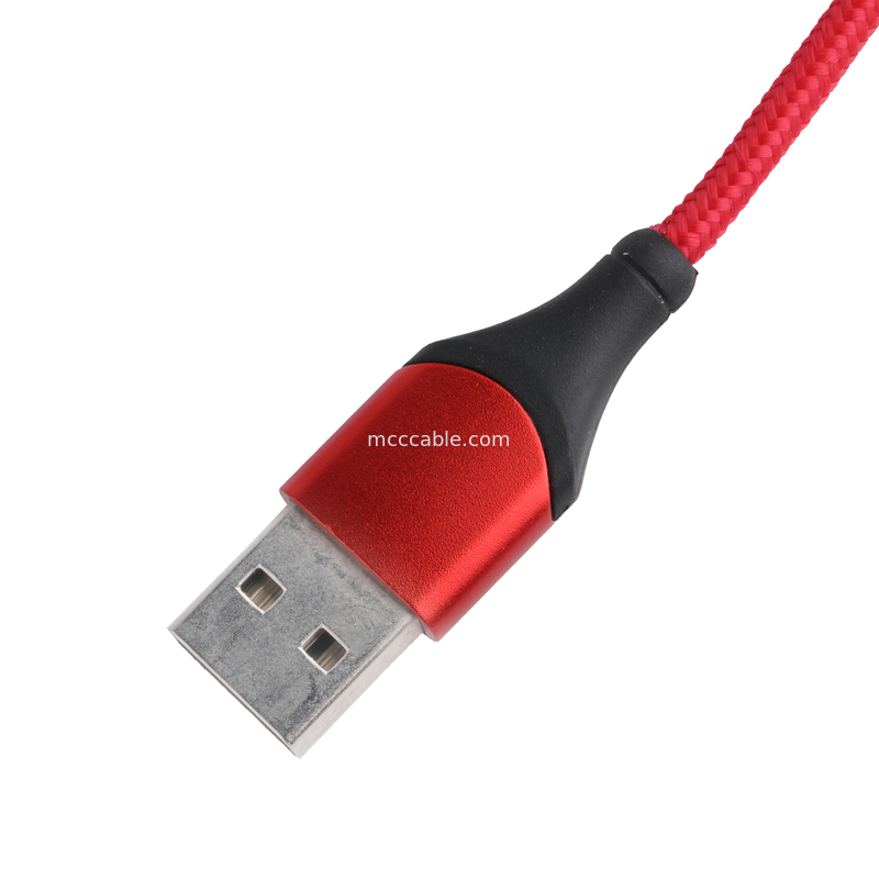 180 derajat Rotasi USB 3.0 Tipe A ke Tipe C Kabel 1.5m Aluminium Shell Pengisian