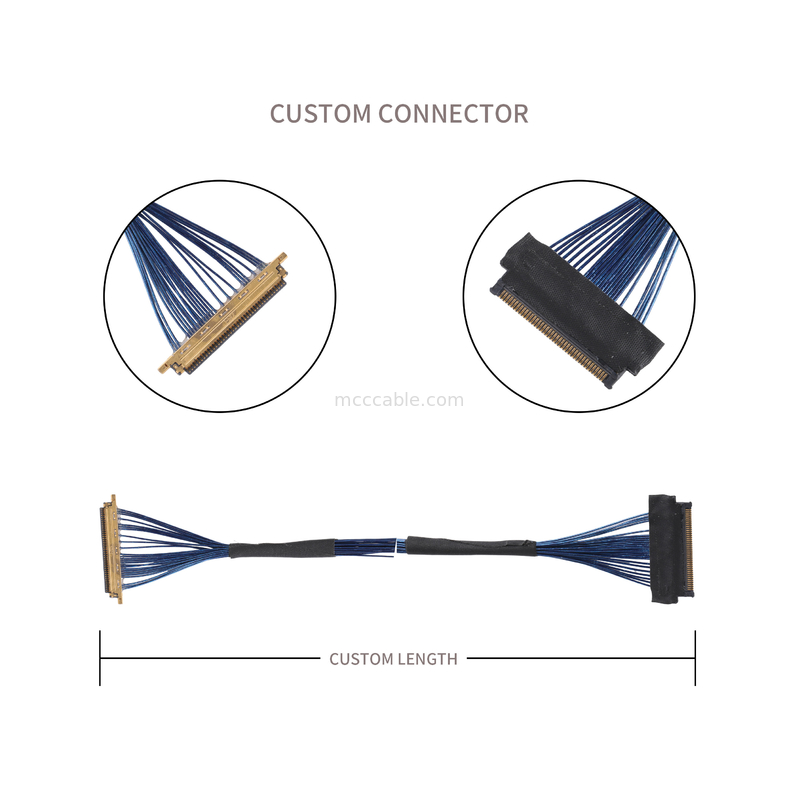 Lvds JAE Micro Coaxial Cable FI JT40C CSH1 Untuk HD1P040MA1 Untuk digunakan dalam perangkat Virtual Reality