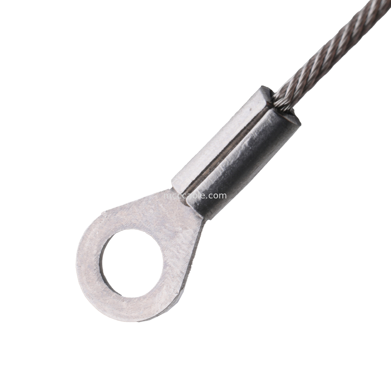 Kabel tali baja tahan karat fleksibel, tali kawat pengaman berlubang, konduktif dan aplikasi lainnya