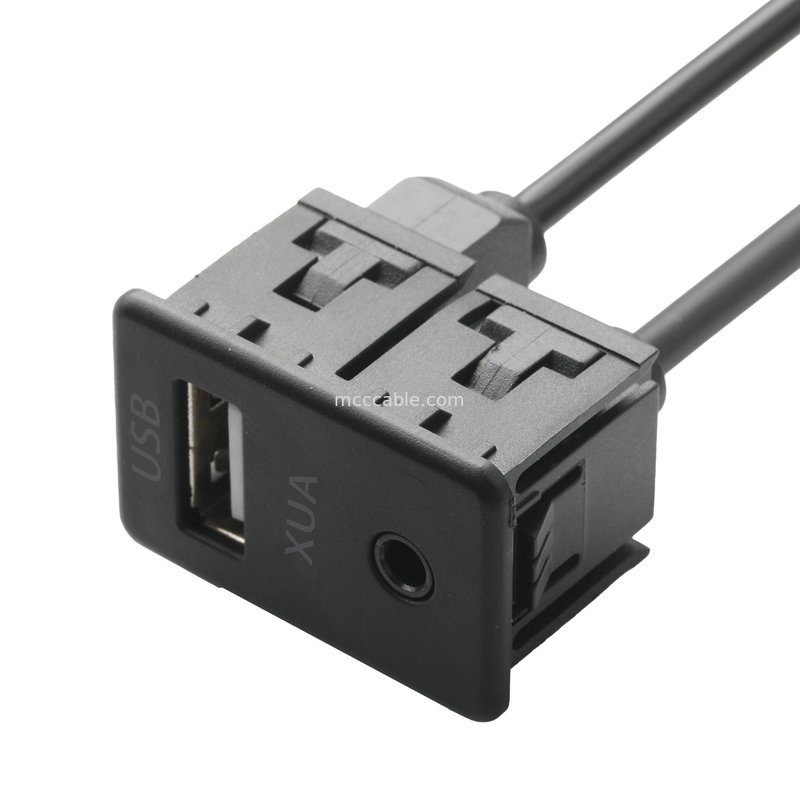 ISOBUS AUX pria Kabel Ekstensi Jack 3.5mm Stereo Untuk O Jack USB Socket Kabel