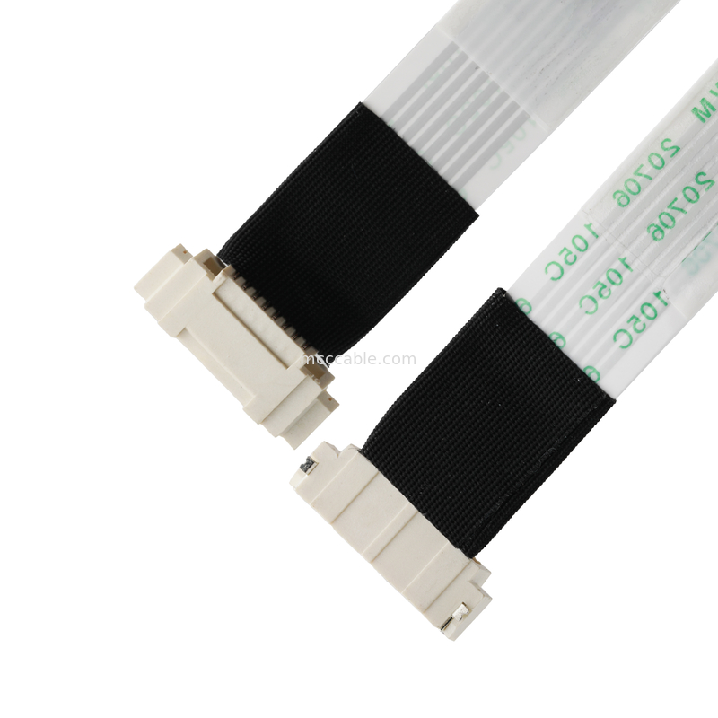 FFC/FPC IS100-L08T-C46-C Hitam ke HS100-L08N-N62 Hitam Kabel Ekstensi FFC LED