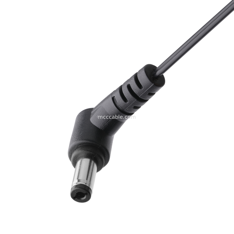 DC Plug 2.1*5.5mm Solder Type PVC Pencetakan penampilan 90 sudut ke MOLEX 39012020 PITCH 4.2mm 1*2P Housing
