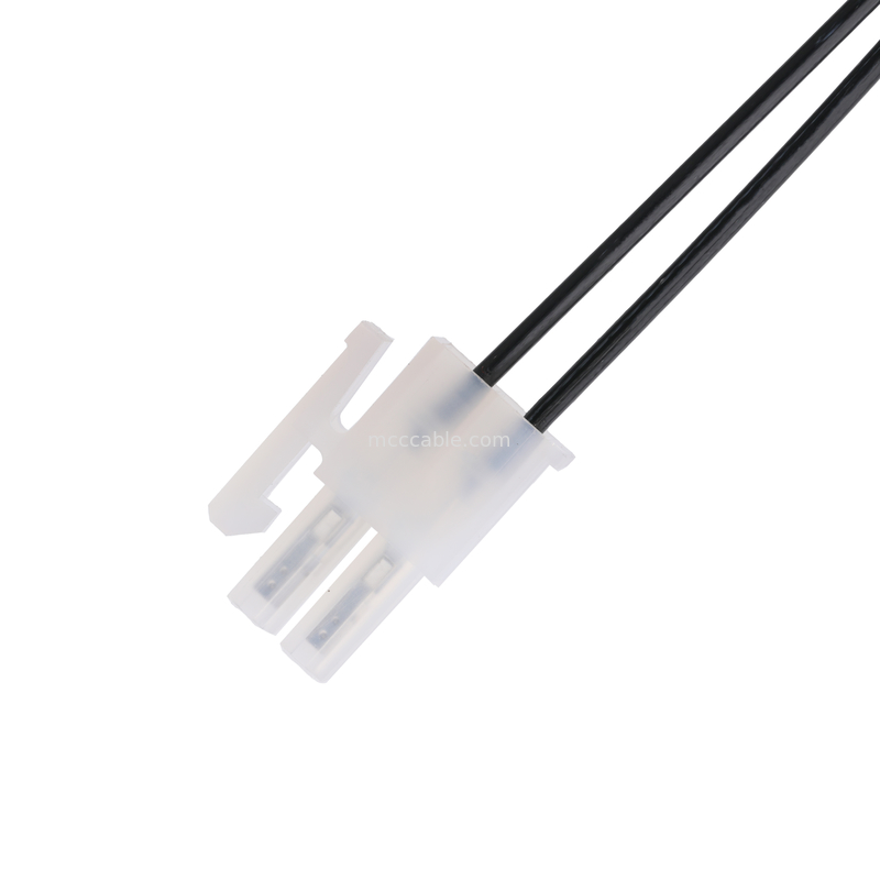 DC Plug 2.1*5.5mm Solder Type PVC Pencetakan penampilan 90 sudut ke MOLEX 39012020 PITCH 4.2mm 1*2P Housing