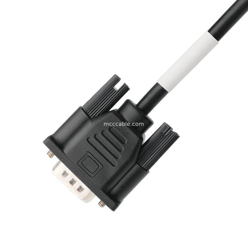 D-SUB-9Pin Pria SOLDER TYPE kerangka karet putih berlapis nikel untuk konektor D-SUB-9Pin FEMALE OEM / ODM