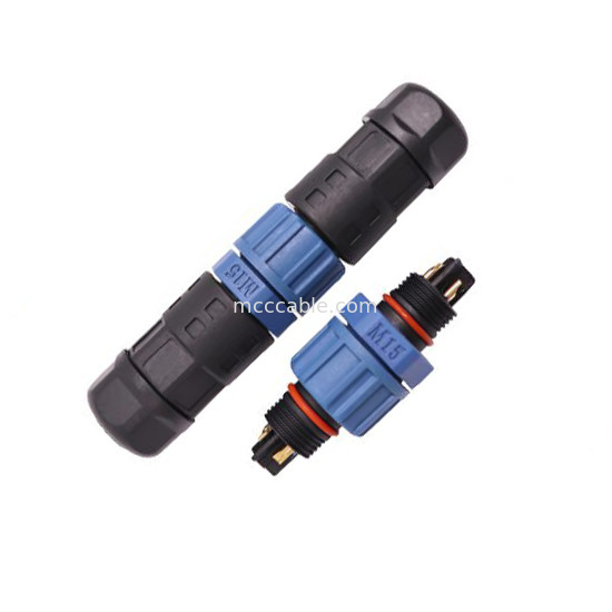 M15 Industri 2, Konektor Melingkar 3 Pin Konektor Perakitan Tipe Solder M15 Tahan Air IP67