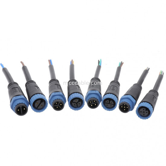M15 Industri 2, Konektor Melingkar 3 Pin Konektor Perakitan Tipe Solder M15 Tahan Air IP67