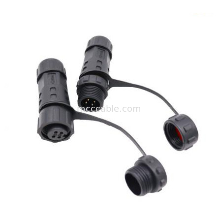 5 pin 78mini Female Circular Connector Fix Screw FKM Seal Ring dapat dipasang