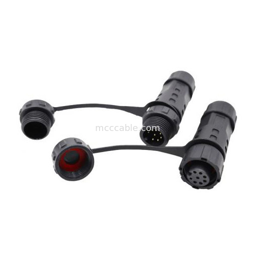 Pabrik Mini M12 8Pin Waterproof Circular Connector Cable Plug Industrial IP67 Tingkat Perlindungan Waterproof Pria/Wanita