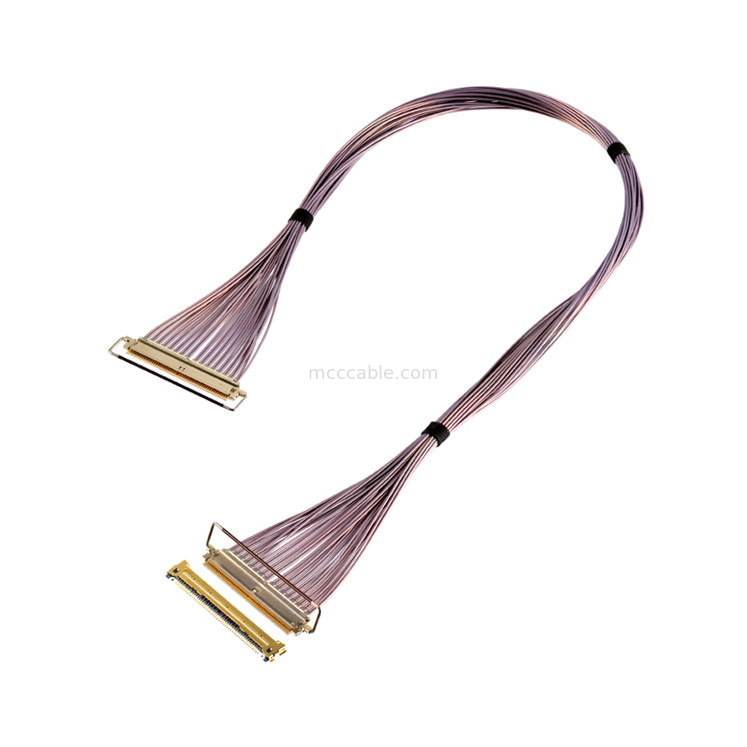 64 Gbps PAM4 81863-100B-01 50P 0.4mm Pitch Horisontal Mating Type Micro-Coaxial Cable Assembly OEM/ODM