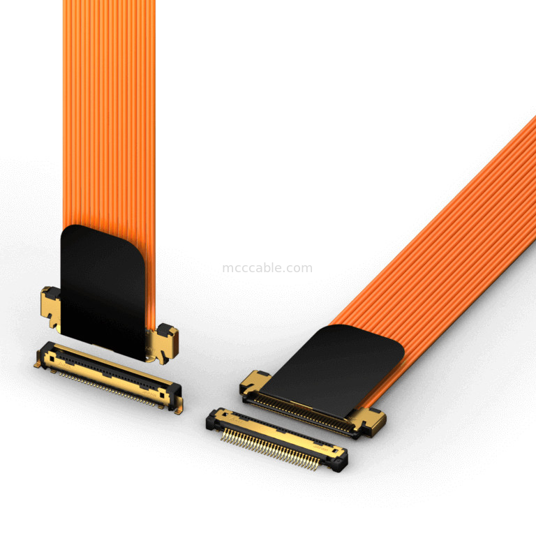 KEL Micro Coaxial Cable Seri TSL High Performance Coaxial Harnesses Tingkat Transmisi 32Gbps Pitch 0.55mm