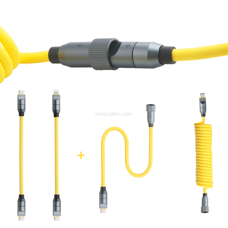Micro Coaxial USB 4.0 thunderbolt 4 kabel Dengan 240W pengisian dan petir-cepat 40Gbps transfer data