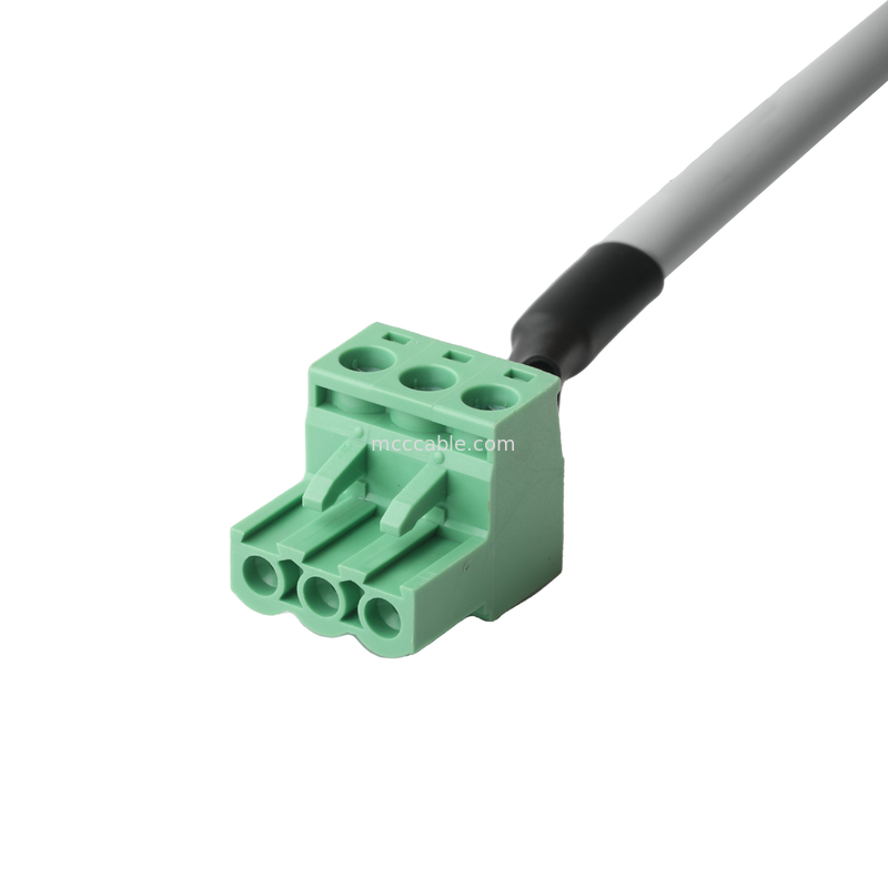 LVDS CABLE adaptor DB-15P FEMALE untuk HSG 43025-0800 8P dan 691352710003 3P Terminal pria hijau Kabel konektor OEM / ODM