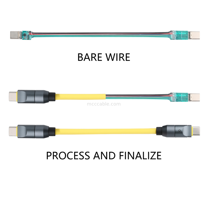 Micro Coaxial USB 4.0 thunderbolt 4 kabel Dengan 240W pengisian dan petir-cepat 40Gbps transfer data