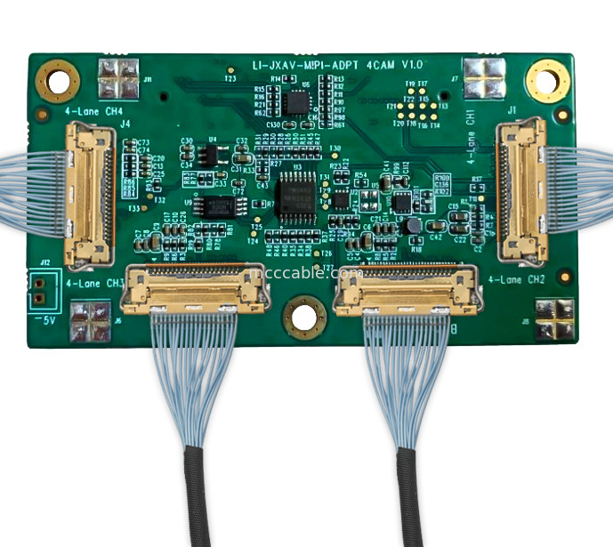 Kamera Industri Papan Drone LI-IMX290-MIPI 20525-030E-02 Micro Coaxial Connector Assembly 20Gbps/ Lane