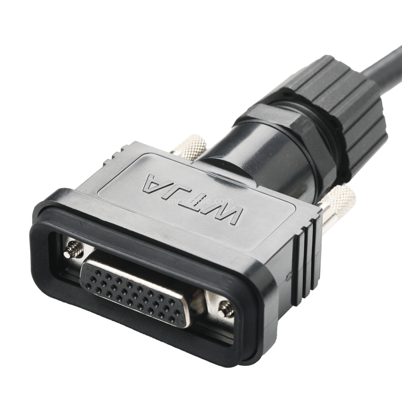 RoHS LVDS Kabel Majelis HDB-26BMMA-SL7001 Pria Untuk HDB-26BFFA-SL7001 Wanita Panjang Sesuai OEM / ODM