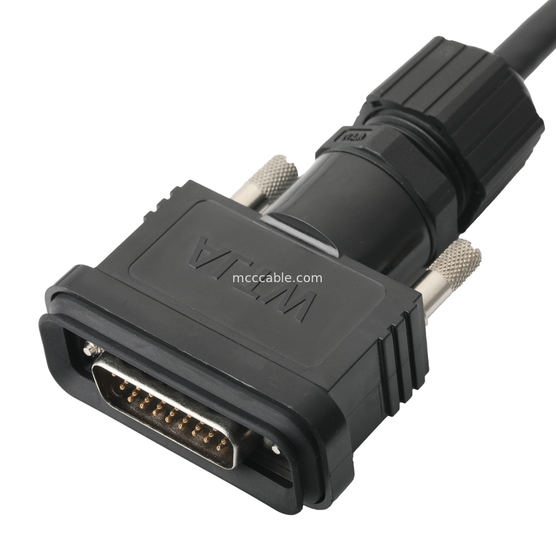 RoHS LVDS Kabel Majelis HDB-26BMMA-SL7001 Pria Untuk HDB-26BFFA-SL7001 Wanita Panjang Sesuai OEM / ODM