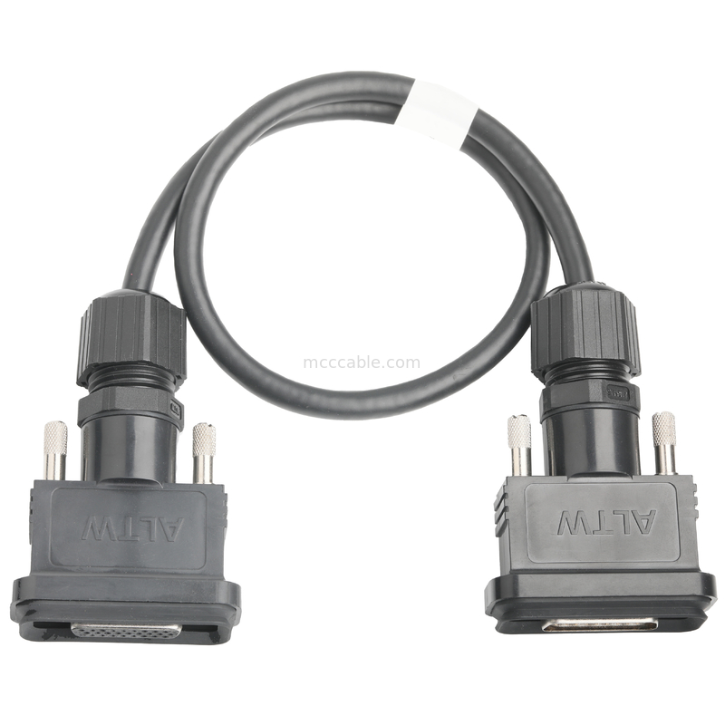 RoHS LVDS Kabel Majelis HDB-26BMMA-SL7001 Pria Untuk HDB-26BFFA-SL7001 Wanita Panjang Sesuai OEM / ODM