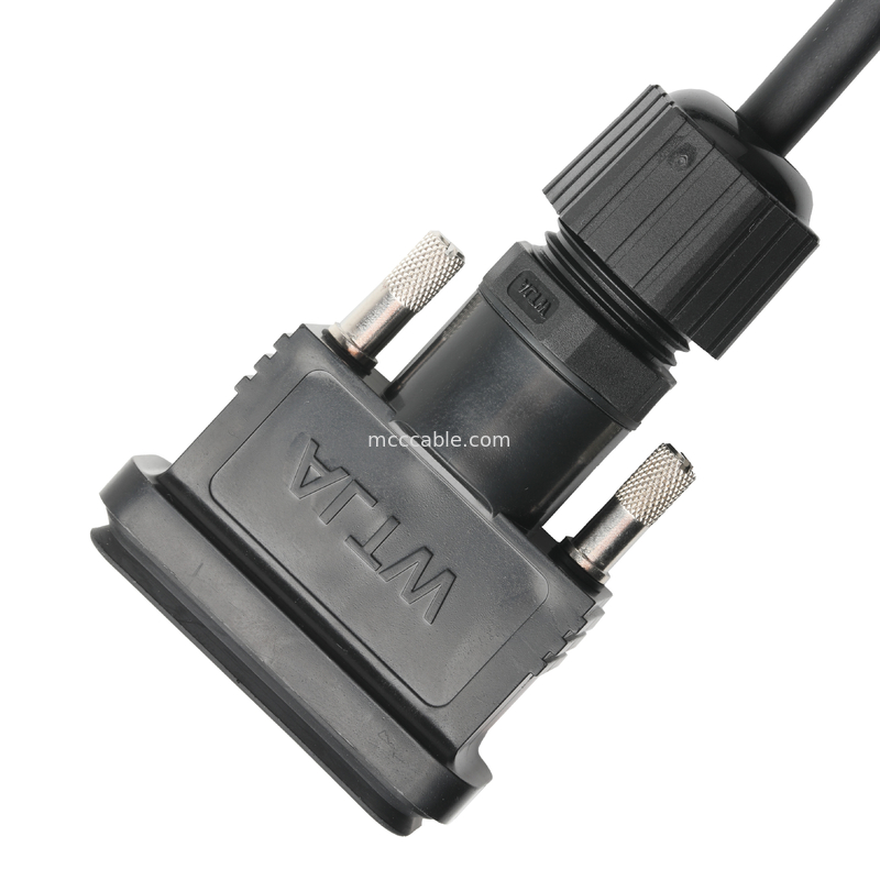 RoHS LVDS Kabel Majelis HDB-26BMMA-SL7001 Pria Untuk HDB-26BFFA-SL7001 Wanita Panjang Sesuai OEM / ODM