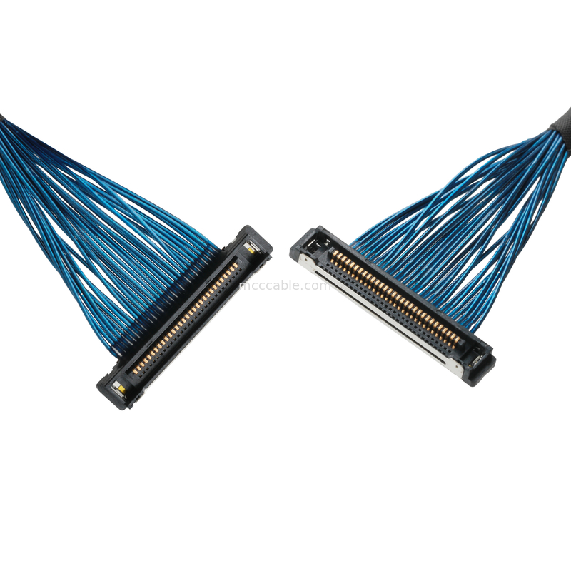Kabel Koaksial Mikro 20380 -R30T-06 hingga 20345-30T-32R 0.4mm Pitch Koaksial Kabel Konektor ROHS