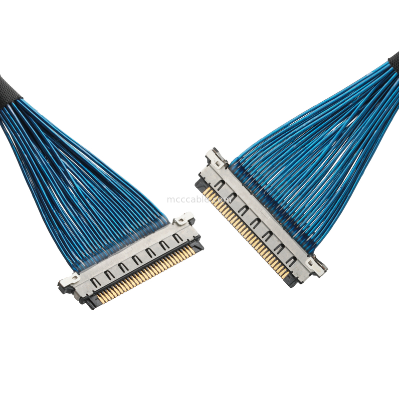 Kabel Koaksial Mikro 20380 -R30T-06 hingga 20345-30T-32R 0.4mm Pitch Koaksial Kabel Konektor ROHS