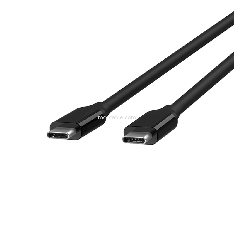 Thunderbolt usb 4 type-c ke kabel ekstensi usb 4 Tingkat transmisi hingga 40Gbps OEM/ODM Panjang warna Disesuaikan