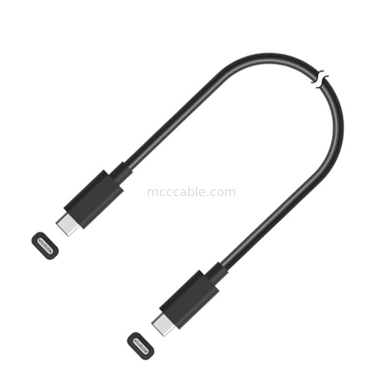 USB ke USB 4 kabel USB 4 gen3x2 40Gbps ke tipe-c USB 4.0 petir LOGO disesuaikan OEM / ODM