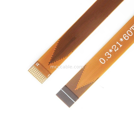 21 pin FFC FPC Cable, FPC Flexible Flat Cable 0.3mm Pitch konektor layar lvds