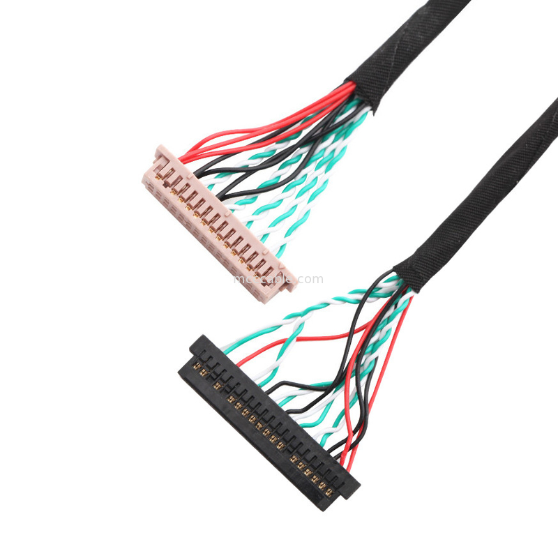 30 Pin LVDS Cable Assembly WL1258h-20P TO  DF13-2 konektor display lvds