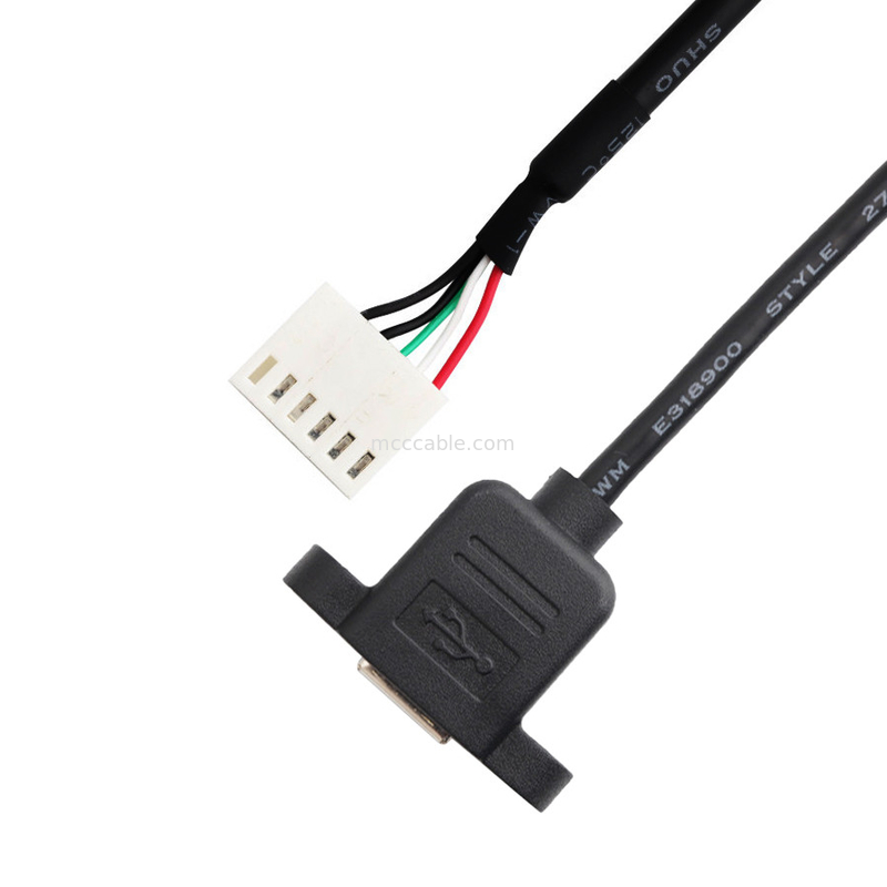 2.54mm Pitch A2542ha-6p Wire Harness Durachill Usb B Kabel Panel Mount Majelis