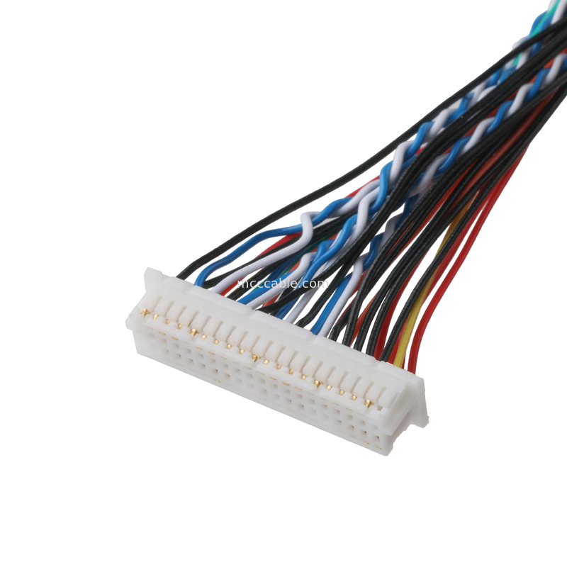Kabel LVDS FI-X30HL 30P Untuk DF20A-40P Atau 9P HSG Kabel Koaksial Konektor OEM/ODM