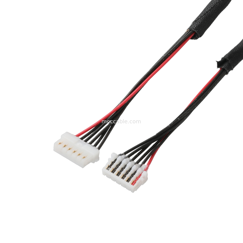 Kabel Tampilan LED JST B6B-PH-K-S-6P Ke JST 0.8-6P Konektor Tampilan LVDS Kabel Kombinasi Disesuaikan