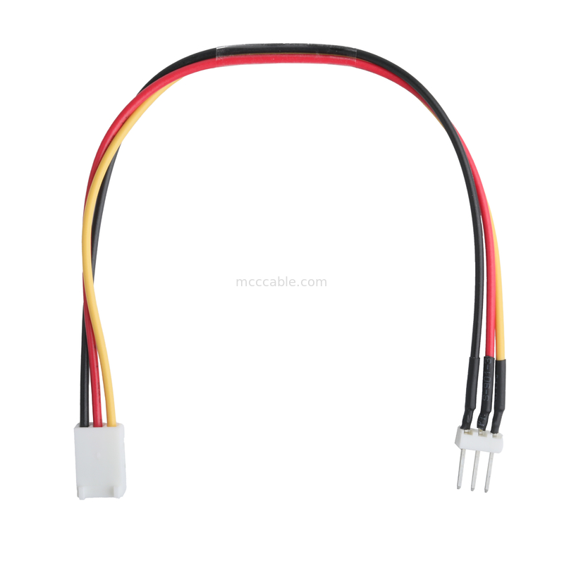 konektor molex 22-23-2031 sampai 22-01-3037 3-POS Fan Header Male Pins 2.54mm Pitch 22AWG Hook-Up Wire cable