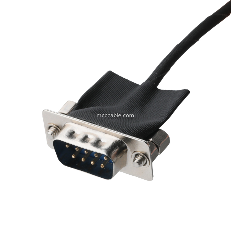 DB-9Pin LVDS Kabel Majelis D-SUB-9P Pria Solder ke TU1.0 20Pin TU1002HN0-20 Wire Connector OEM / ODM