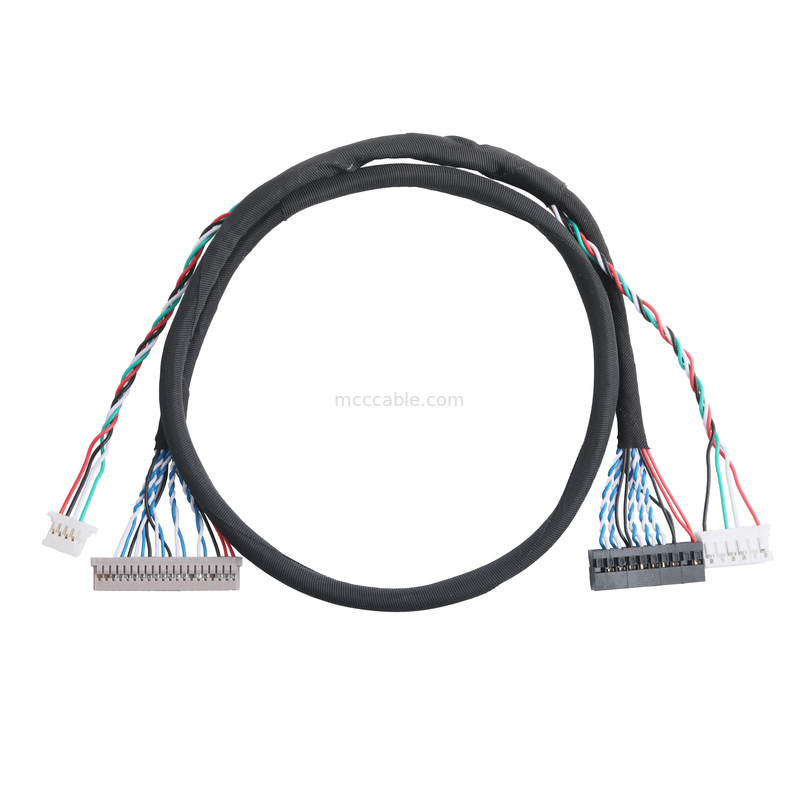 DF14-20P-1.25H ke Terminal DH2.0-T dan Konektor PH2.0-6P Konektor Kabel LVDS Transfer Data Signal