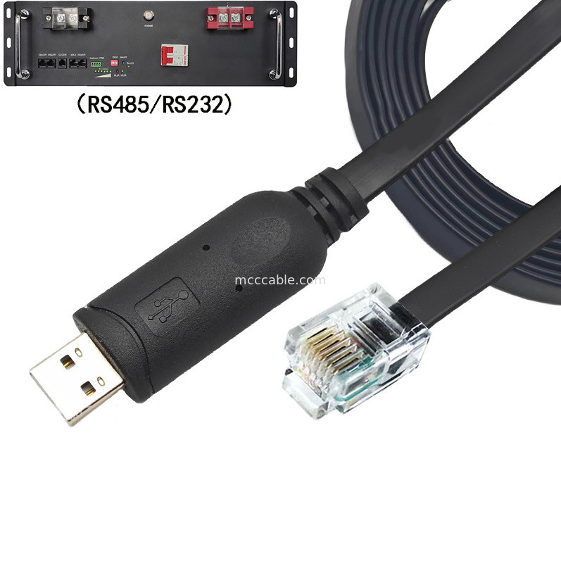 USB-A Ke RS232 RJ12 Serial Kabel 6P6C Kompatibel Dengan RS232 Komunikasi Konfigurasi Debugging Line