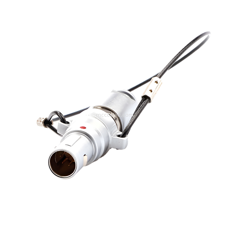 B Series Push Pull Circular Connector Multi-core tipe 2 ~ 32 core welding needle core (lurus atau bersudut)