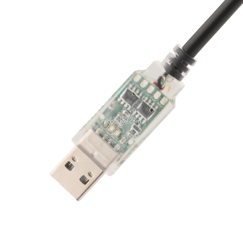 Adaptor Kabel Khusus Industri USB-A RJ422 Ke RS232 Port Jaringan Kabel Debug Teknik Jaringan