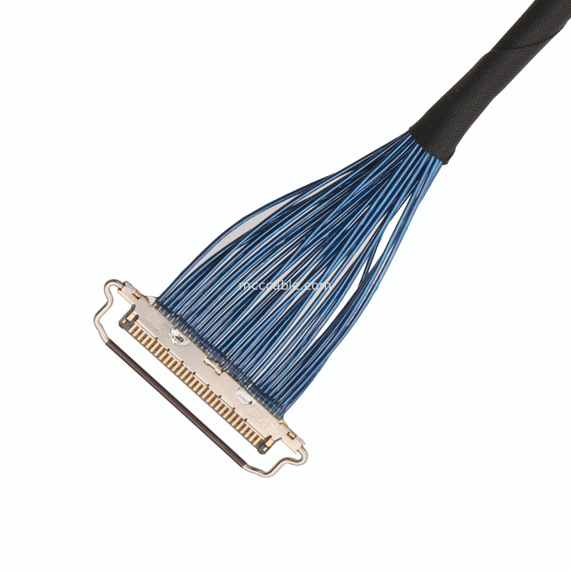 DF81-30P-LCH Micro Coaxial Cable Connector Warna Kuning Muda Merah