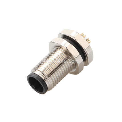 Konektor lingkaran M5 Kode-A 2Pin 3Pin 4Pin Konektor industri M5Z03AA0OCJ009-M5 kunci depan