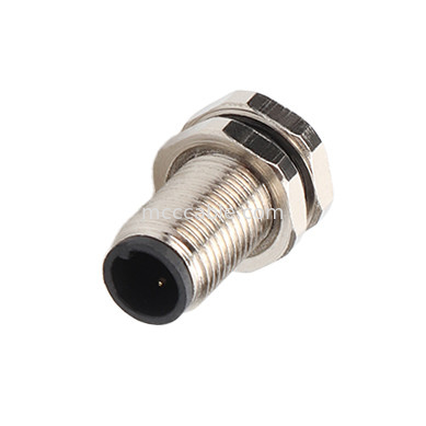 Konektor lingkaran M5 Kode-A 2Pin 3Pin 4Pin Konektor industri M5Z03AA0OCJ009-M5 kunci depan