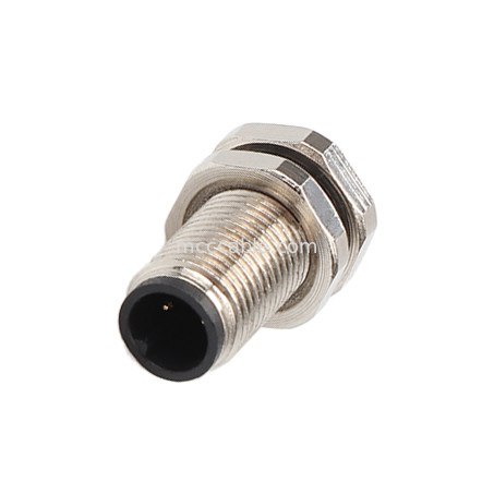 Konektor lingkaran M5 Kode-A 2Pin 3Pin 4Pin Konektor industri M5Z03AA0OCJ009-M5 kunci depan