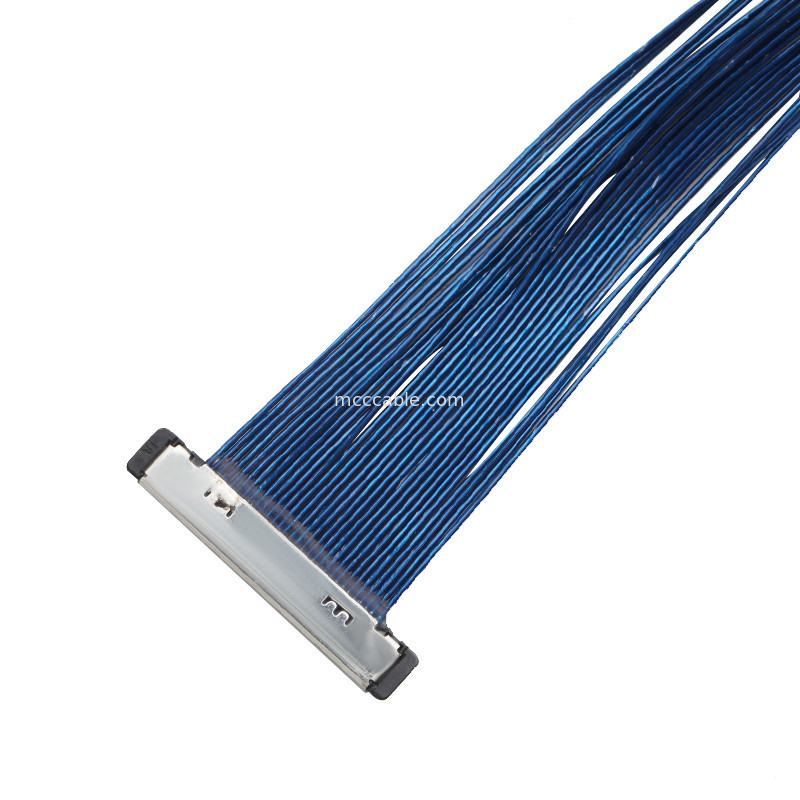 30 Pin EDP  Micro Coaxial Cable Assembly 20380-R30T-06 konektor layar lvds