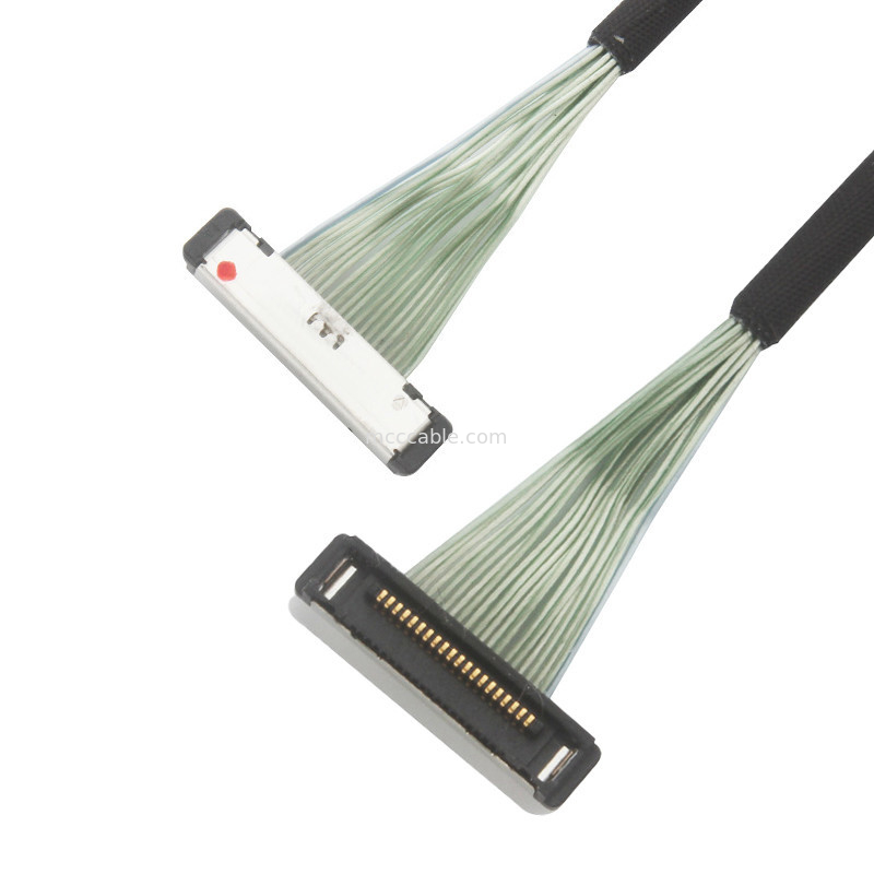 0.4mm Pitch 20380-R20T-06 Kabel Koaksial Mikro lvds kabel konektor 20P 0.4mm pitch