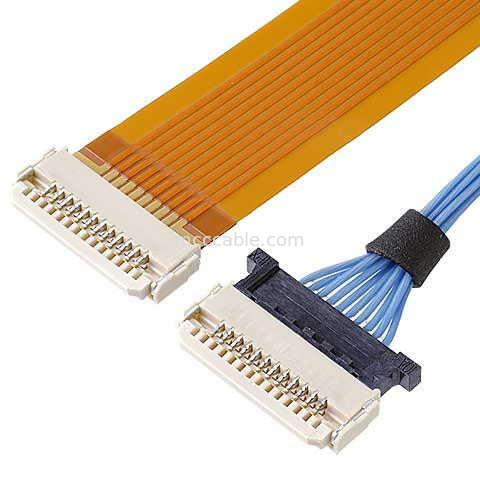 Kabel Koaksial Mikro Horizontal 0,5mm Pitch DW-5 20598-008T-02 Colokan 8 Pin