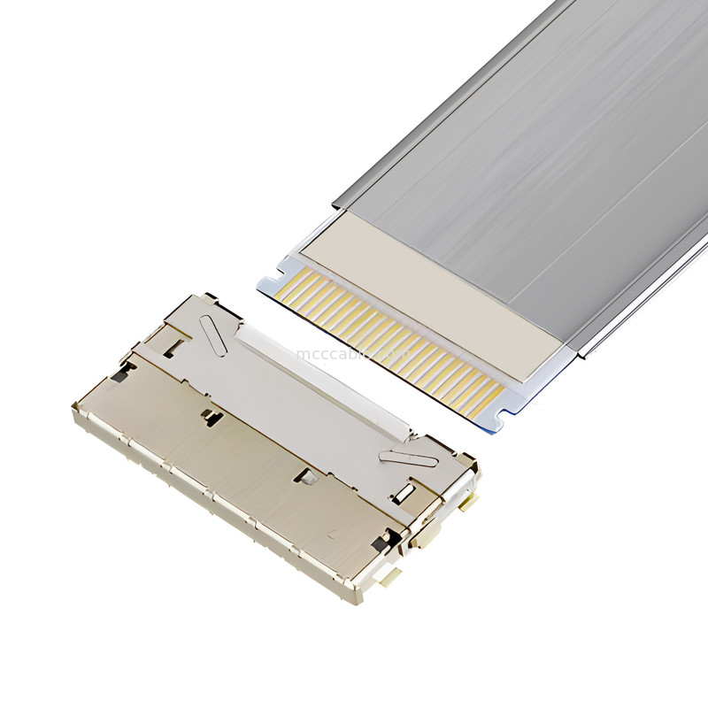 20952-024E-02 0,5 mm Pitch, Full shielded, high speed, auto-locking, horizontal mate, 0,5 mm pitch shielded FFC/FPC