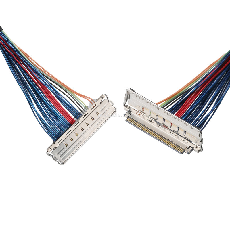 JAE FI-RE51-HL dan JST EHR-7 hingga 20679-040T-01 Kabel LVDS EDP Kabel Mikrokoaxial